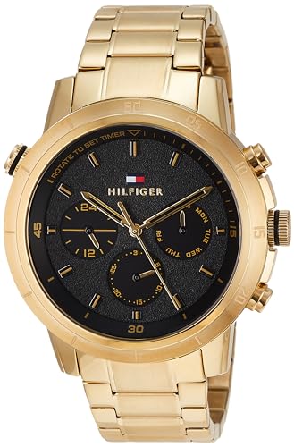 トミーヒルフィガー 腕時計 Ｊａｓｏｎ ブラック文字盤 ステンレススチール クオーツ 1710501 [並行輸入品]